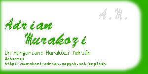 adrian murakozi business card